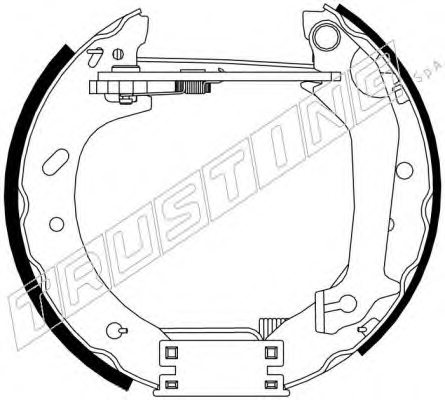 TRUSTING 6401 Brake Shoe Set